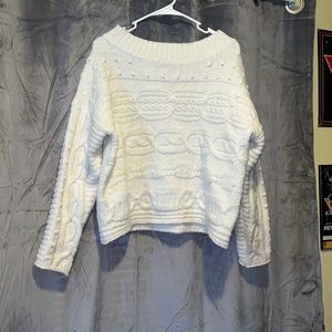 Off shoulder sweater